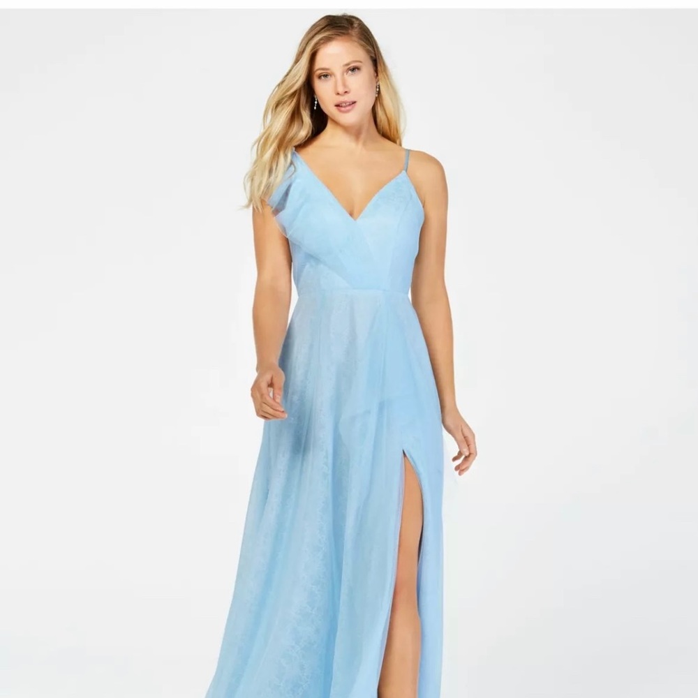 TEEZE ME Women light blue lace dress